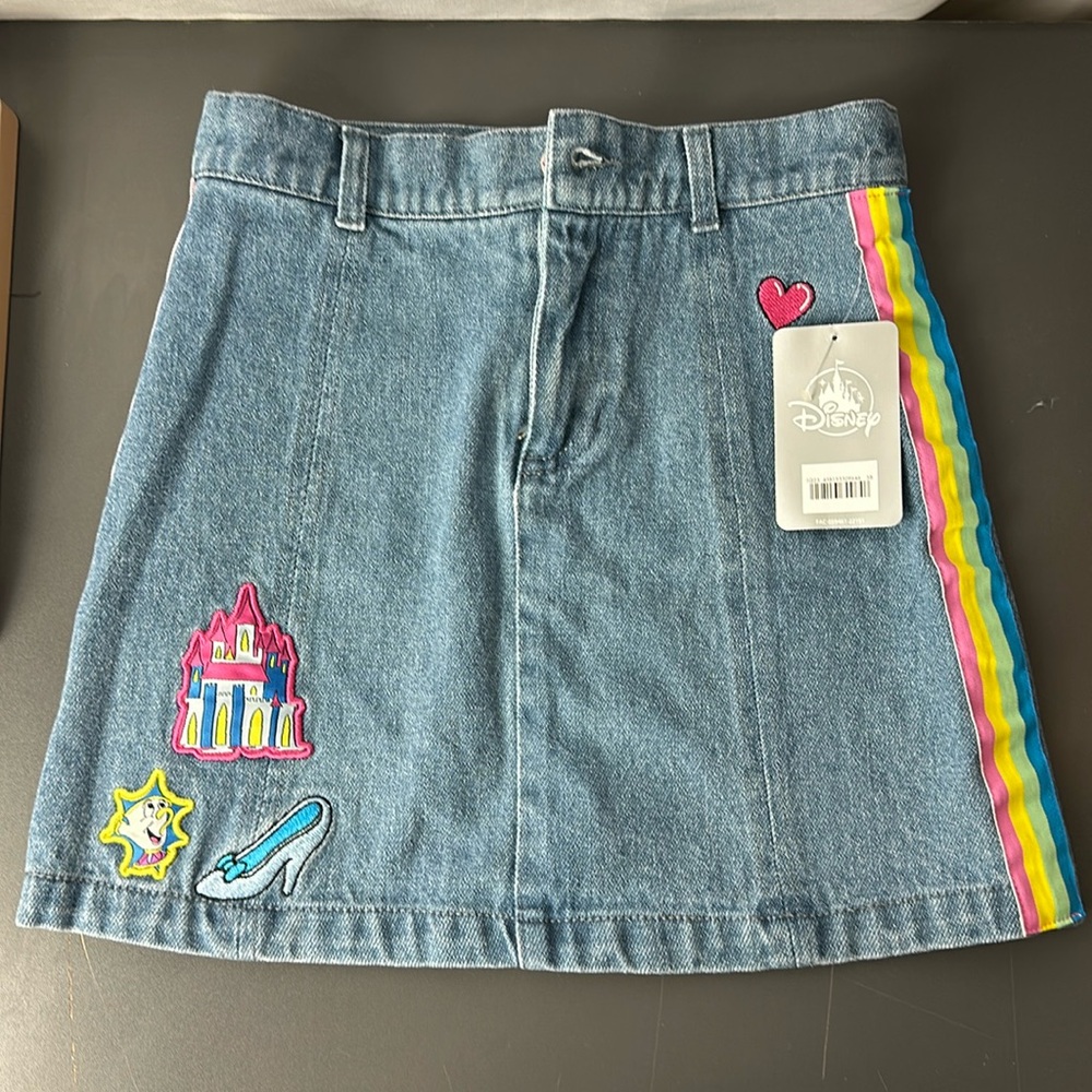 NWT Girl’s denim Disney princess skirt